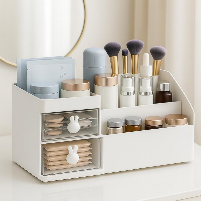 BLACKSTAR Makyaj Organizeri Çekmeceli Beyaz BLACKSTAR Makyaj Organizeri Çekmeceli Beyaz