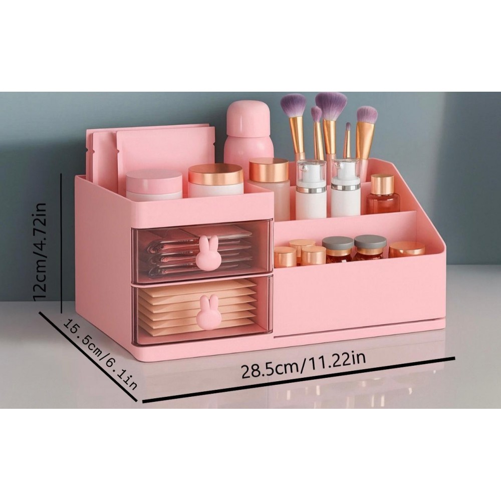 BLACKSTAR Makyaj Organizeri Çekmeceli Pembe BLACKSTAR Makyaj Organizeri Çekmeceli Pembe