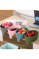 GALERIYO PLASTİK SEBZE MEYVE FİL SÜZGEÇ 2'Lİ MAVİ /YEŞİL