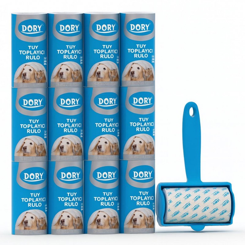 DORY roller tüy toplayıcı + 12 yedek rulo